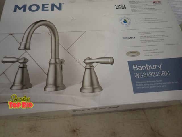 Lot 59-21101 - Moen Banbury Wideset Bathroom Faucet. Benefits YMCA Camp Pendalouan