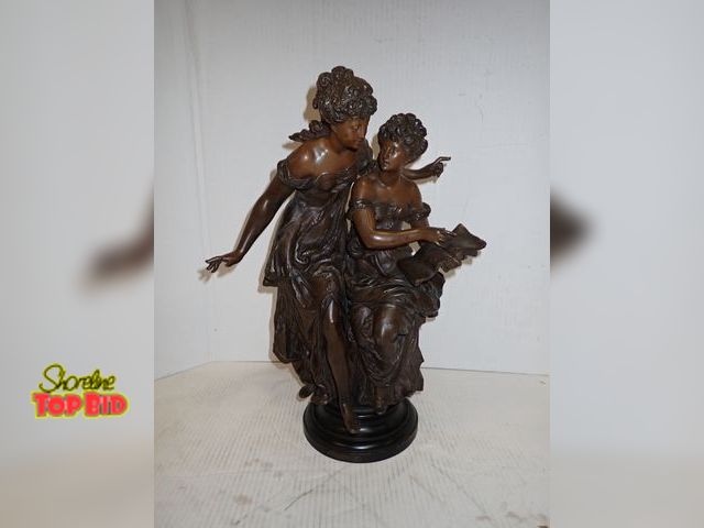 Lot 59-10115 - Bronze Sculpture "Charmer" by Auguste Moreau 18" tall