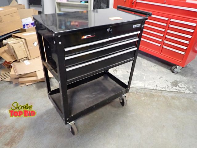 Lot 59-43894 - US General Heavy Duty Tool Chest Cart on Casters with Key