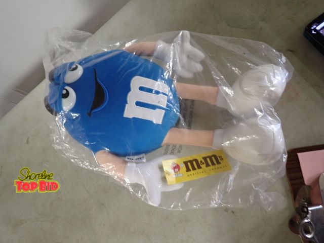 Lot 59-33405 - New Unopened 14" Plush Blue M &amp; M Character Collectible Toy in Original Plastic Package with Tag...