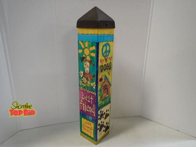 Lot 59-43467 - Studio M Garden Art Pole Fade Resistant Outdoor Decor 23" tall