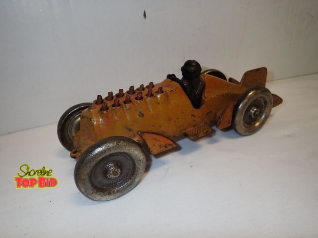 Lot 59-10330 - Original 1930s Hubley Cast Iron Race Car, Operational, All Parts Working