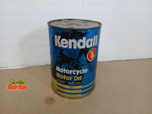 Lot 59-71001 - Vintage NOS Kendall 4 Cycle Motorcycle Oil Quart Can NOS SAE 20W-50