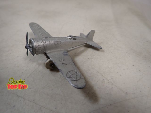 Lot 59-41813 - Tootsie toy airplane 1940's U.S Army Northrop Alpha 3" X 4"