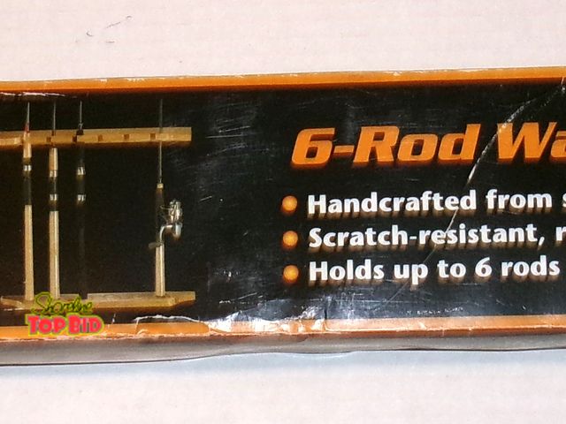 Lot 59-74456 - 6 Rod Fishing Rod wall rack - Wood