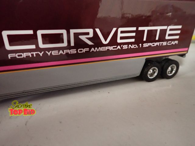 Lot 59-43343 - Ertl 1992 1/64 Scale White GMC Aero Conventional with Trailer Die-Cast Replica, Mint Condition, Just...