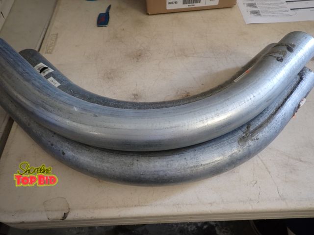 Lot 59-21109 - Curved Electrical Metallic Tubing, 2" diameter, 3 pieces. Benefits YMCA Camp Pendalouan