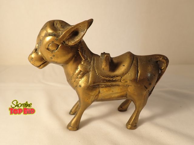 Lot 59-20208 - Vintage Brass Donkey 4" x 5"
