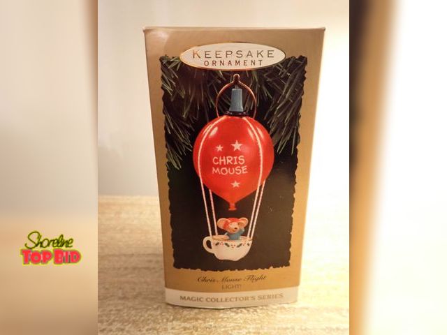 Lot 59-41720 - Hallmark keepsake Chris Mouse Flight ornament