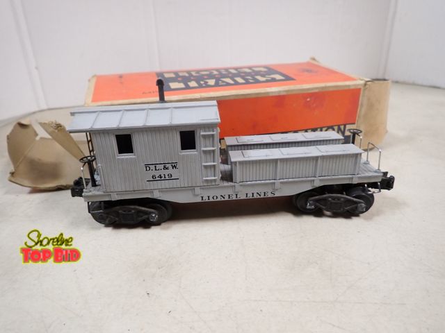 Lot 59-41827 - Lionel 6419 wrecking car for 0027 truck and original box