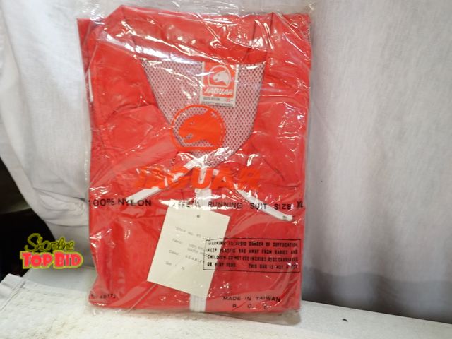 Lot 59-45056 - New Old Stock Vintage from 1970s to 1980s Jaguar 100% Nylon Taffeta Running Suit Size XLarge, Never ...