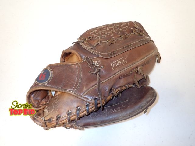 Lot 59-21315 - Vintage Leather King Baseball Glove, Rawhide Lacing, circa 1970s