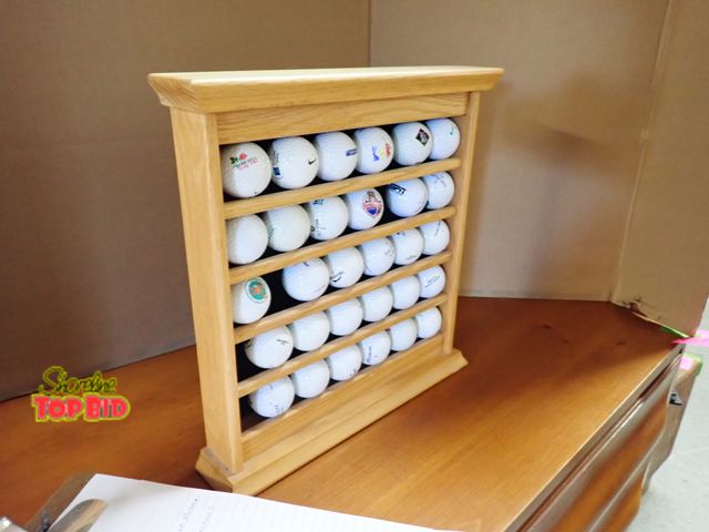Shoreline Top Bid - Lot 59-50108 - 30 Golf Ball Display Rack Collectors ...