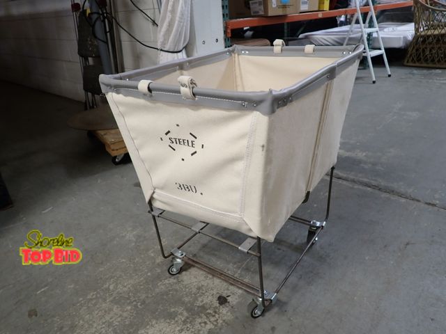 Lot 59-10973 - Canvas Elevated Cart Used for Collecting and Transporting Laundry