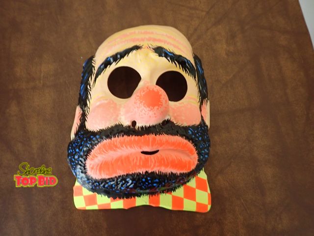 Lot 59-39800 - Vintage Plastic Halloween Mask, Hobo or Clown