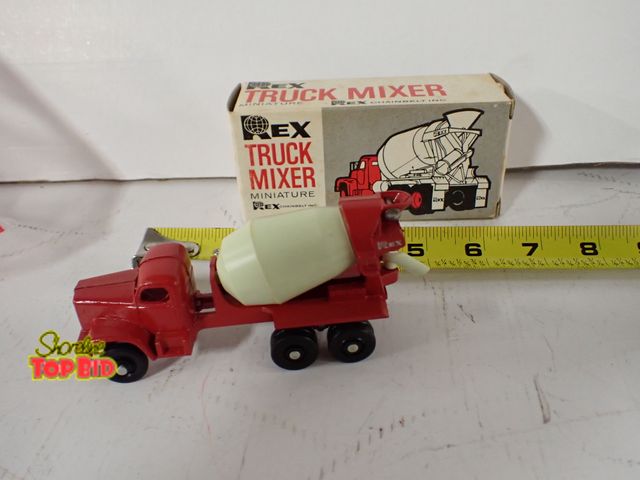 Lot 59-43118 - Rare Rex Mixing Truck Die-Cast Toy with Original Box, Mint Condition