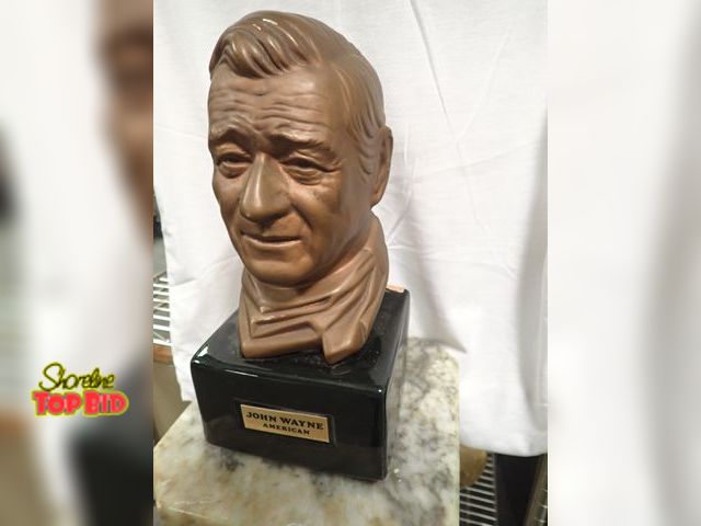 Lot 59-10015 - Vintage 1970s Ceramic John Wayne Bust Limited Edition Liquor Decanter - Empty
