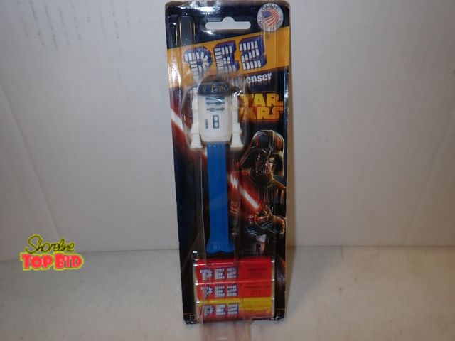 Lot 59-43385 - New Old Stock Star Wars R2-D2 Pez Dispenser, Candy is NOT for consumption - collector item only
