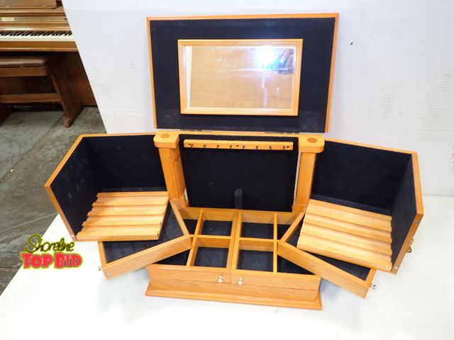 Lot 59-33254 - Solid Wood Jewelry Box