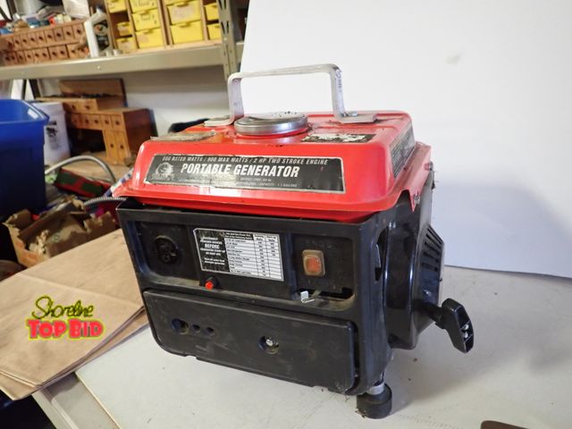 Lot 59-43705 - Storm Cat Portable Generator 800 Rated Watts/900 Max 2 HP Two-Stroke Engine - Works
