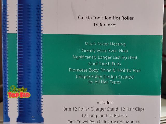 Lot 59-43631 - 12 Calista Tools Ion Hot Rollers with charger stand.