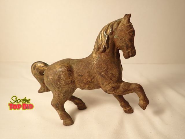 Lot 59-20063 - Antique Cast Iron "Prancing Horse" (or pony) Still Coin Bank by A.C. Williams, Era 1910 and 1932. Es...