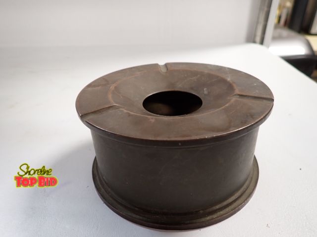 Lot 59-14341 - WWII Shell Trench Art Ashtray U.S. Military Shell, Signed by Maker on Bottom Eddi Rubi Jr.