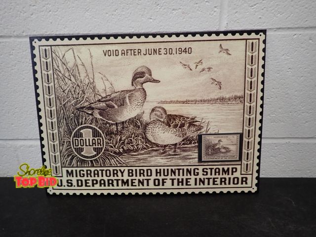 Lot 59-50036 - Federal Duck Stamp Metal Sign with Magnet 16" x 11 1/4"