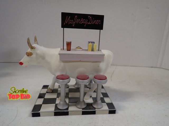Lot 59-43452 - Retired Cow Parade Moo Jersey Diner