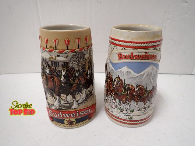 Lot 59-21521 - 2 Collectible Budweiser Beer Mugs