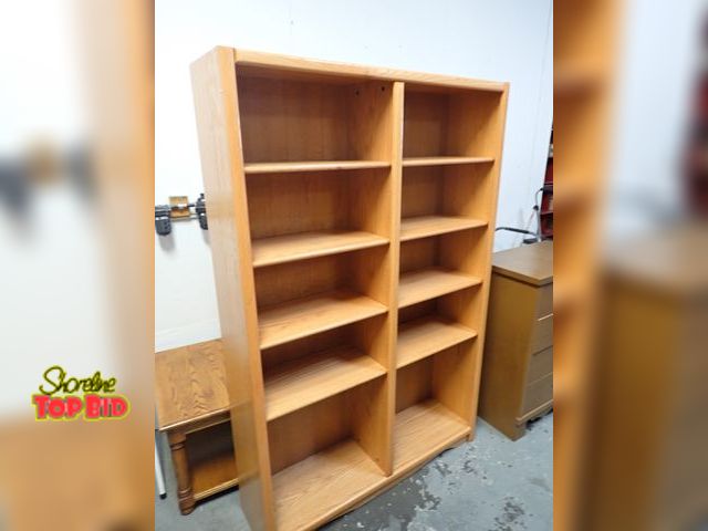 Lot 59-41088 - Double Bookshelf 72" x 48" x 13"