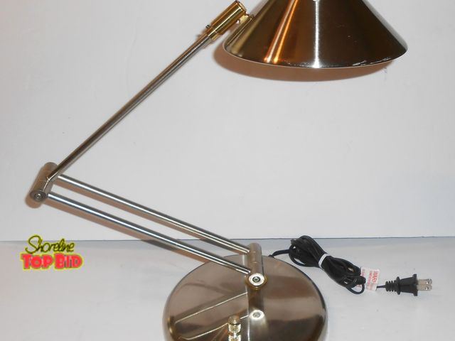 Lot 59-74265 - Vintage TENSOR UFO Space Age Saucer Metal Table Desk Lamp Light Y2k - Functional