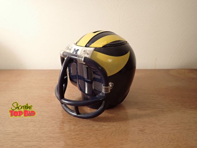 Lot 59-43286 - Michigan Wolverine Mini Helmet Bank