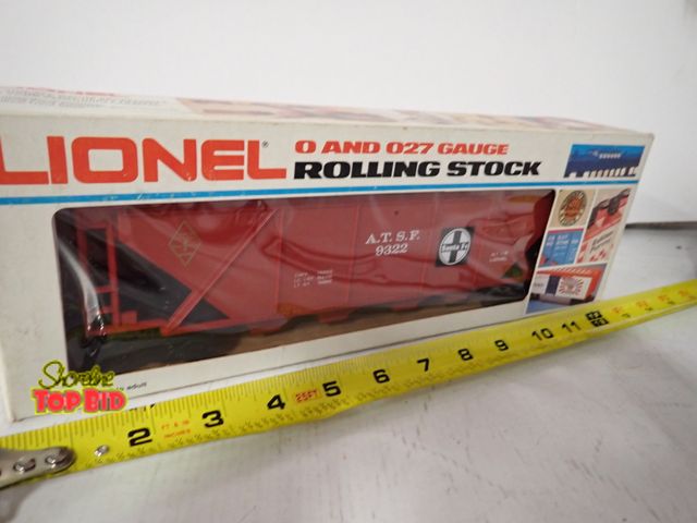 Lot 59-43328 - Vintage Lionel O and 027 Gauge Rolling Stock Santa Fe Train Car, Mint Condition, Original Box