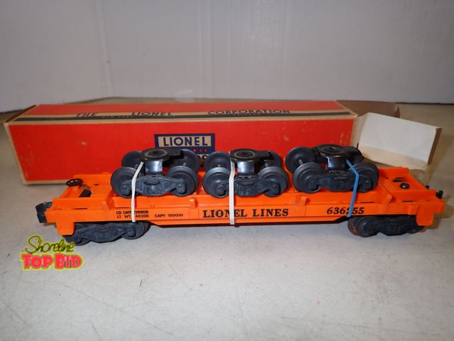 Lot 59-41828 - Lionel 6362 rail truck car and original box
