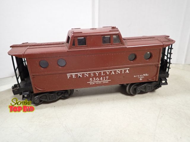 Lot 59-41759 - Lionel postwar O Gauge Pennsylvania RR N5C porthole caboose