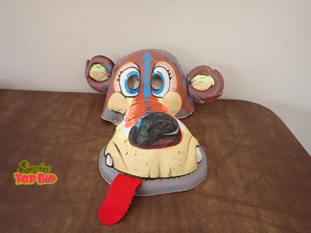 Lot 59-39791 - 1970s Vintage Plastic Dog Halloween Mask