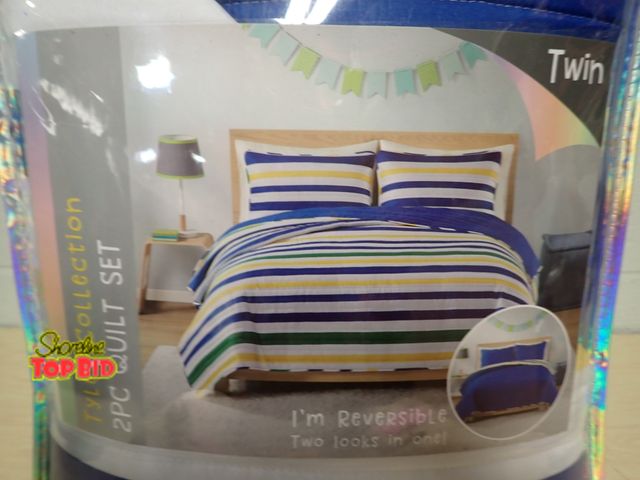 Lot 59-45026 - New Tyler Collection Reversible Comforter 2-pc Quilt Set