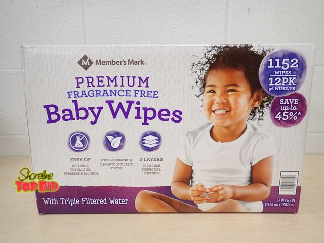 Lot 59-41035 - Case of Baby Wipes 12 pk/96 Wipes/pk, Total 1152 Wipes