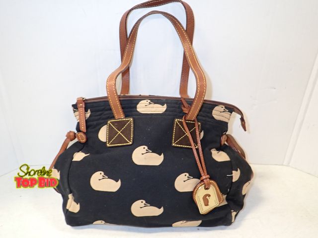 Lot 59-43262 - Vintage Dooney &amp; Bourke Duck Bag with a Bright Pink Inside, Gently Used