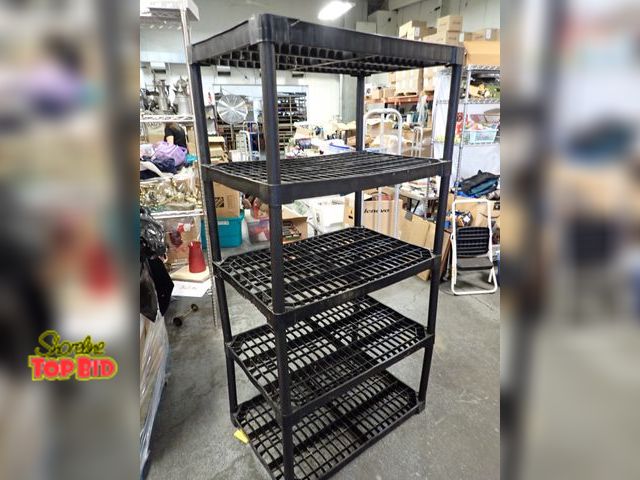 Lot 59-21452 - 5-Tier Plastic Storage Shelving Unit 71" x 24"