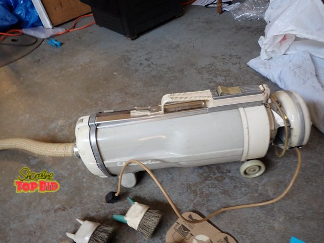 Lot 59-38327 - 1950 Electrolux Automatic Canister Vac with Recoiling Cord, Tested - Working, Very Quiet Model has A...