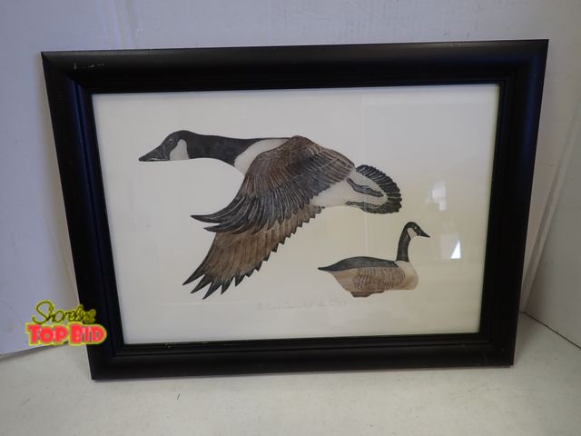 Lot 59-20125 - Signed Larry Crawford Framed Etching 86/200, 18" x 26"