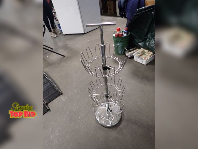 Lot 59-96041 - Weighted Wire Lazy Susan Shoe Rack, Holds up to 24 Pair