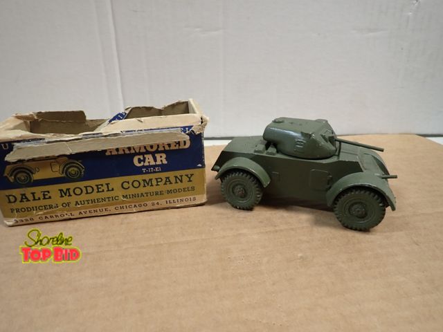 Lot 59-20056 - Cast Authentic Miniature Model Armored Car T-17-E1 by Dale Model Co. with Original Box, Excellent Co...