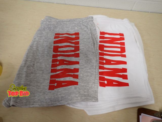 Lot 59-45086 - New Old Stock Athletic Shorts Size 3X State of Indiana from 1980s to 1990s Terry/Fleece