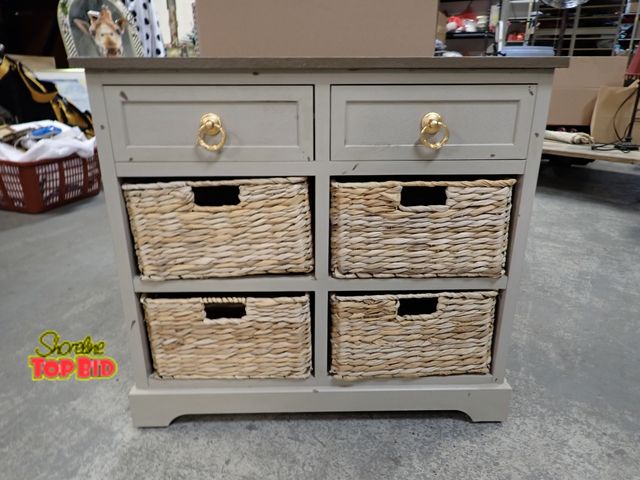 Lot 59-43208 - 6 Drawer Wicker Storage Unit 27 1/2" x 30" x 13"