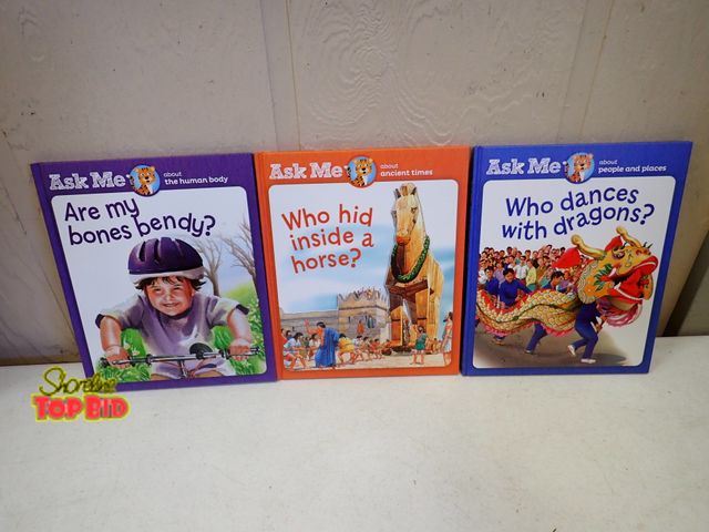Lot 59-58143 - 3 New "Skwids" Ask Me Home Schooling Books - by Southwestern Advantage - Ask Me 1) People and Places...