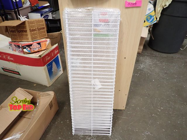 Lot 59-50008 - 3 New 4ft Wire Shelves