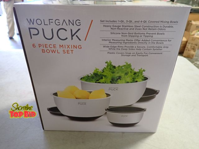 Lot 59-21022 - Wolfgang Puck 6-pc Mixing Bowl Set, New, Never Used